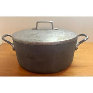 Magnalite GHC Anodized Round Roaster 5 Qt Dutch Oven VTG Pot Lid USA Cookware